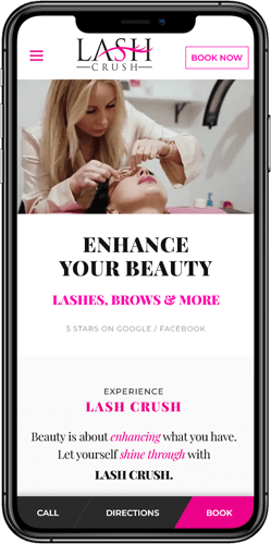 Showing A Mobile Website Screenshot Used For Website Presentation Content