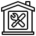 Displaying a home service industry icon graphic